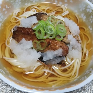 いわしの蒲焼のせおろしうどん☆